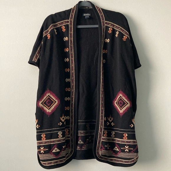 Lucky Brand Sweaters - Lucky Brand Boho Embroidered Poncho